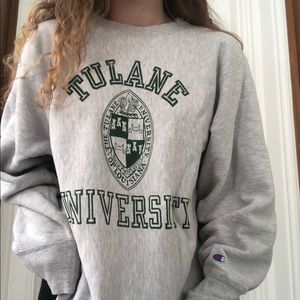 Vintage Champion Tulane University XXL Crewneck